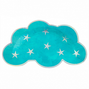 Тарелки формовые "Облачко со звездами" с тиснением