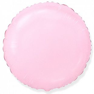 Круг Розовый / Pink baby, фольгированный шар