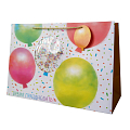 Пакет подарочный "Время праздновать. Разноцветные шары" с конфетти