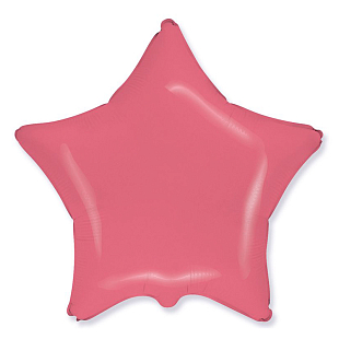 Звезда Коралловый / Pastel red, фольгированный шар