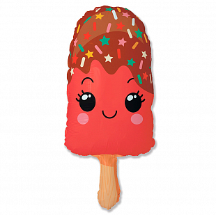 Мороженое Эскимо красное, фольгированный шар