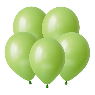 Лайм, Пастель / Lime green, латексный шар