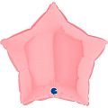Звезда Розовый Пастель / Matte Pink, фольгированный шар