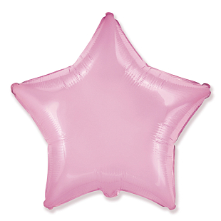 Звезда Розовый / Star Baby Pink, фольгированный шар