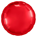 Круг Красный в упаковке, фольгированный шар