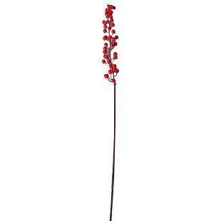 Ветка с красными ягодками искусственная 70 см
