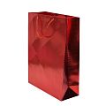 Пакет подарочный "Металлическое тиснение", Красный