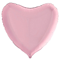 Сердце Пастель Розовый / P. Pink, фольгированный шар