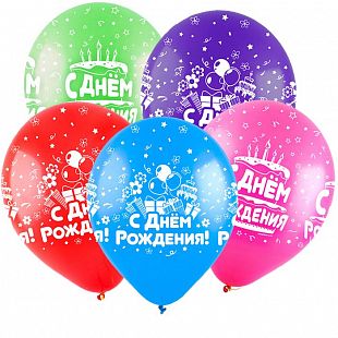 С Днем рождения Микс, Ассорти Пастель, 5 ст.