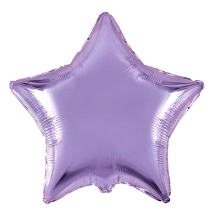 Звезда Сиреневый / Lilac, фольгированный шар