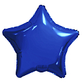 Звезда Темно-синий, фольгированный шар