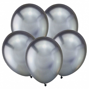 Темное серебро, Зеркальные шары / Space Grey / Латексный шар