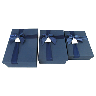 Набор подарочных коробок 3 в 1 "Мужской", Синий