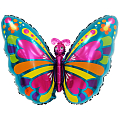 Радужная бабочка, фольгированный шар