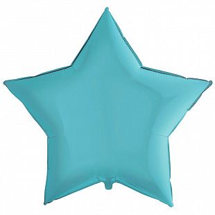 Звезда Пастель Голубой / P. Blue, фольгированный шар