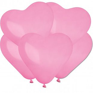 Сердце Розовый 06, Пастель / Pink 06 / Латексный шар