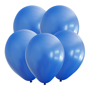 Синий, Пастель / Dark Blue, латексный шар