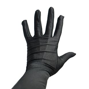 Карнавальные перчатки Черные, длинные 