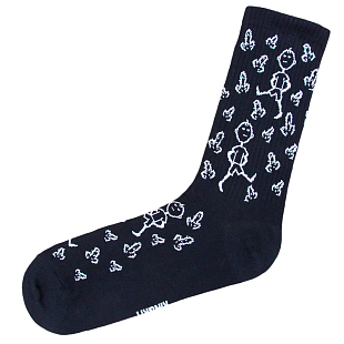 Подарочные носки "Кактусы" Спорт, Черные