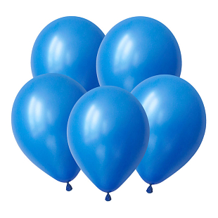 Синий, Пастель / Royal blue, латексный шар
