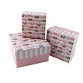 Набор подарочных коробок 3 в 1 "Розовый фламинго"