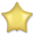Звезда Горчичный сатин / Satin Mustard, фольгированный шар