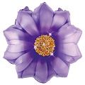 Цветок фиолетовый, фольгированный шар