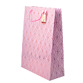 Пакет подарочный "Розовый узор" 