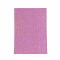 Фоамиран, Розовый с глиттером, 1 мм / листы
