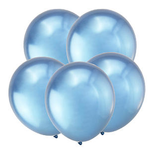 Синий, Зеркальные шары / Mirror Blue, латексный шар