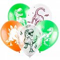 Динозавры, Ассорти Пастель-Кристал, латексный шар
