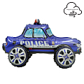 Полицейская машина синяя 3D, фольгированный шар