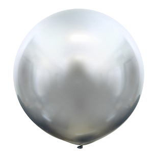 Серебро, Зеркальные шары/ Mirror Silver, латексный шар