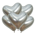 Сердце Серебро, Рефлекс (Зеркальные шары) / Reflex Silver, латексный шар