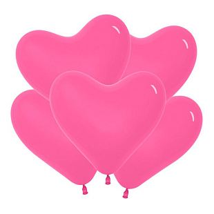Сердце Розовый, Пастель / Rose, латексный шар