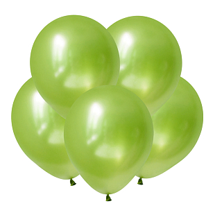 Лайм, Зеркальные шары / Mirror Lime Green, латексный шар