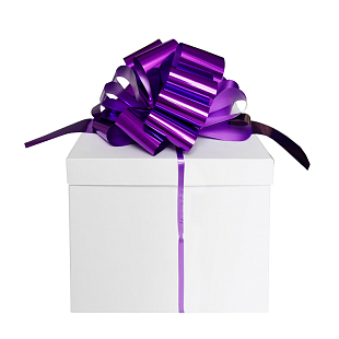 Подарочный Бант-шар "Гигант" Фиолетовый 